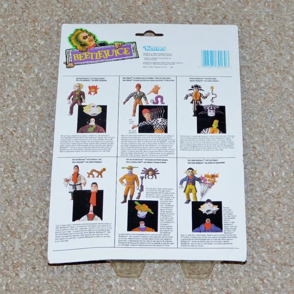 1989 Kenner Beetlejuice 5" Spinhead Beetlejuice Figure MOC Brand New Canadian - Picture 5 of 12